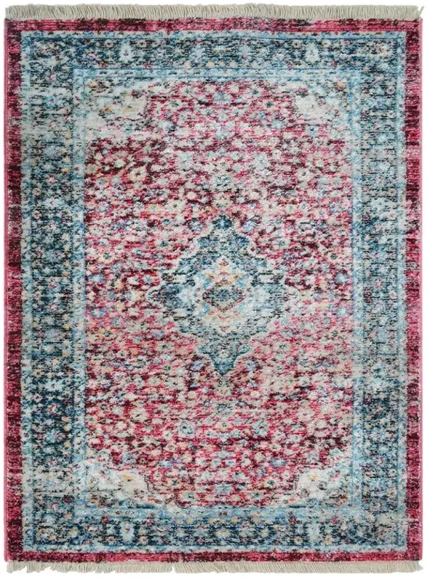RUGSOTIC CARPETS MACHINE MADE POLYESTER AREA RUGS  - 6'x9', Rectangle Shape, Red Color, Classic Oriental Traditional  Design, Low Pile Machine Made Area Rugs for Living Room, Bed Room (M00083)