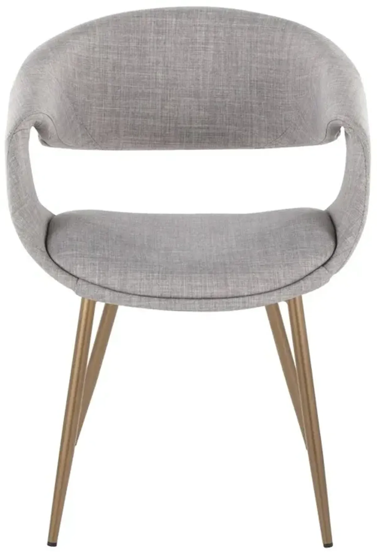 LumiSource Curvo Upholstered Chair - Set of 2