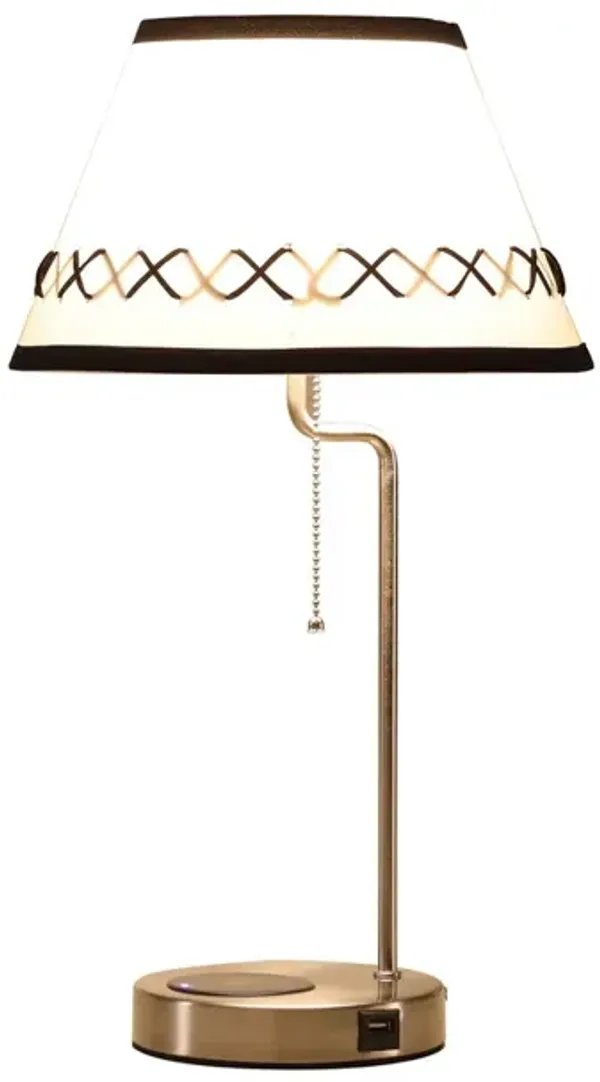 Streamdale 20-Inch Shelby Modern Craft Table Lamp with USB Charging Station