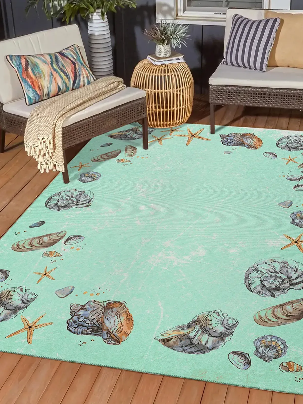 Seabreeze SZ9 Lagoon 9' x 12' Rug