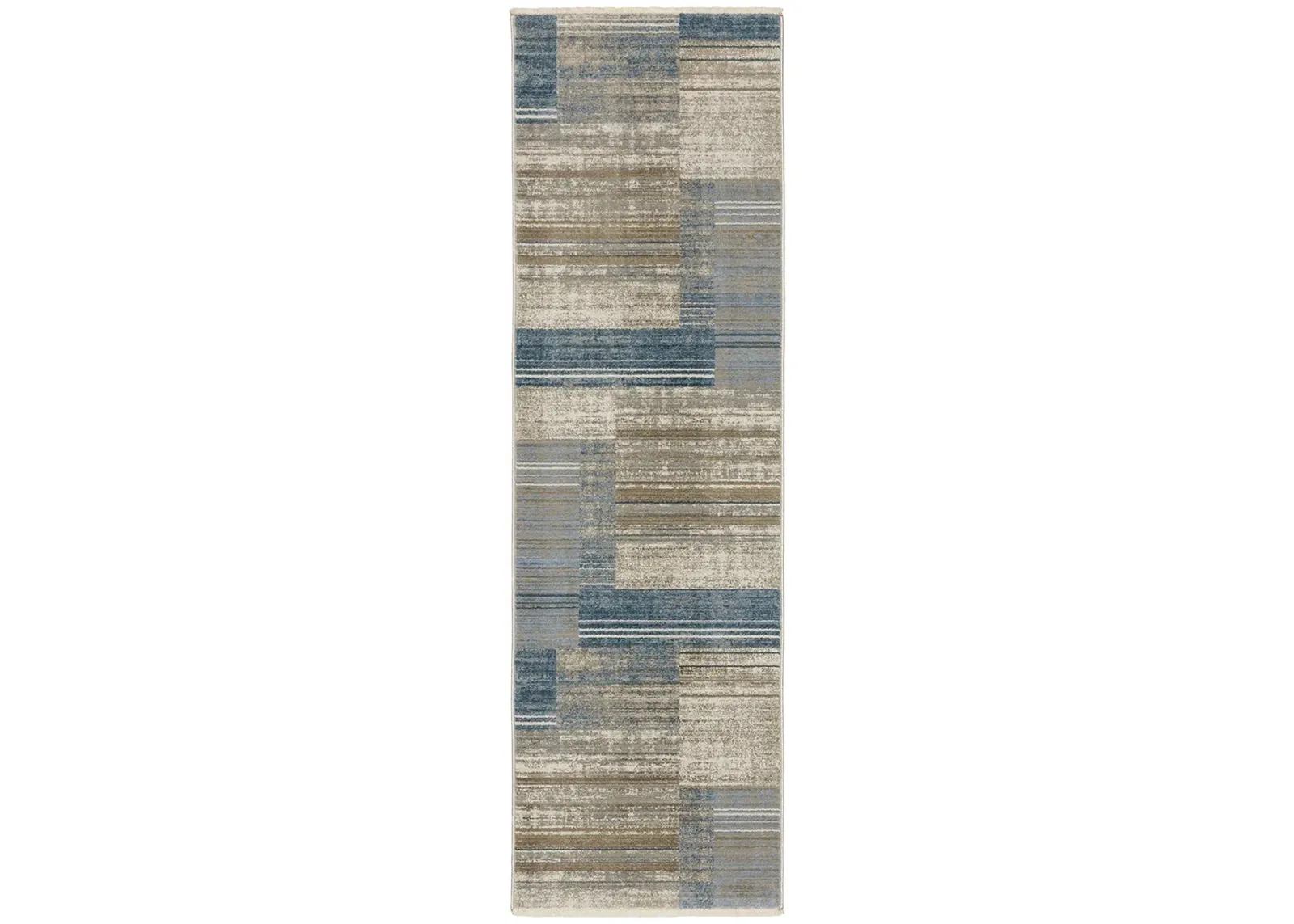 Bauer 2'3" x 7'6" Blue Rug