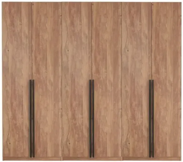 Lee Module Wardrobe in Brown (Set of 3)