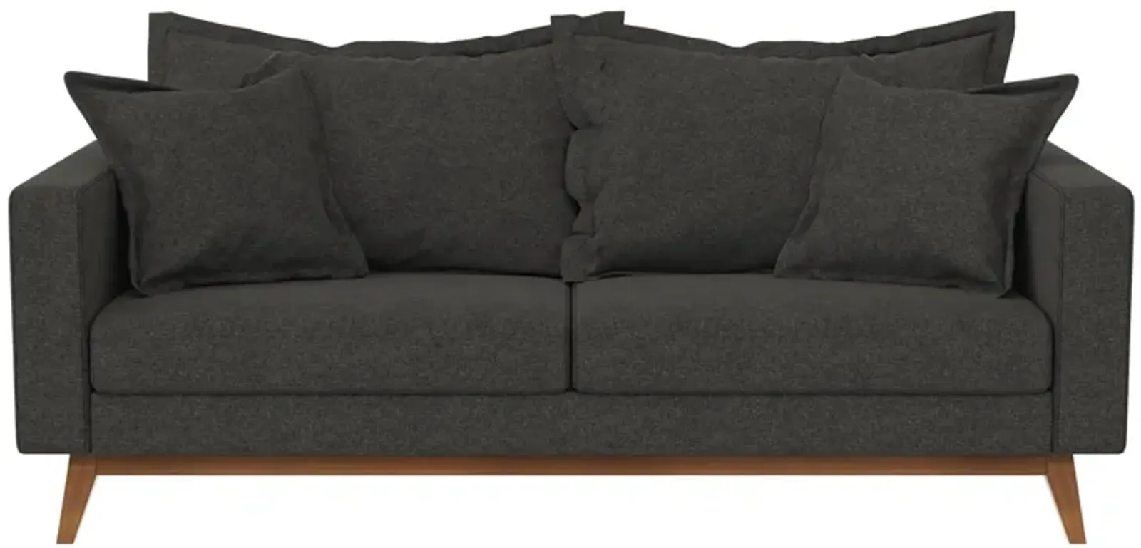 Merrill Pillowback Wood Stretcher Sofa