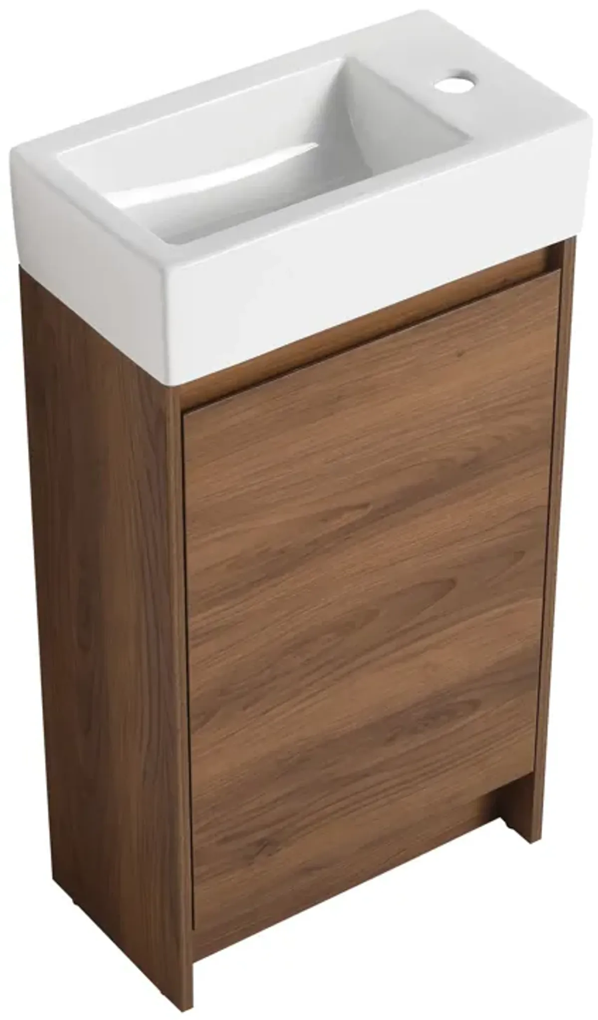 Gewnee 18" Bathroom Vanity With Single Sink, Suitable For Small Bathrooms