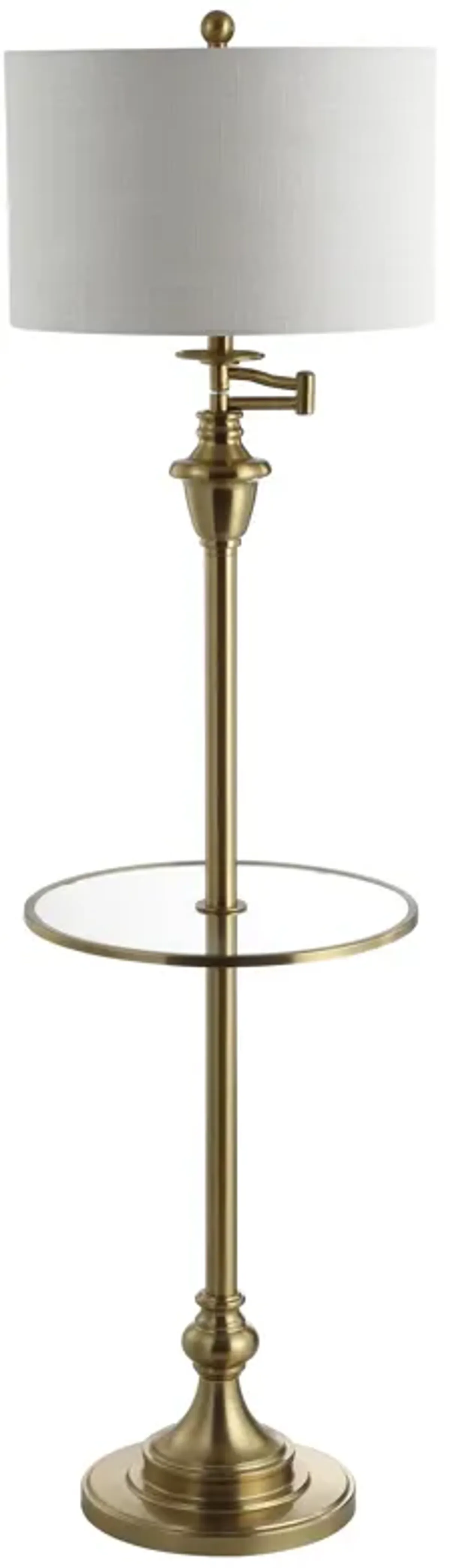 Cora Metal/Glass LED Side Table and Floor Lamp