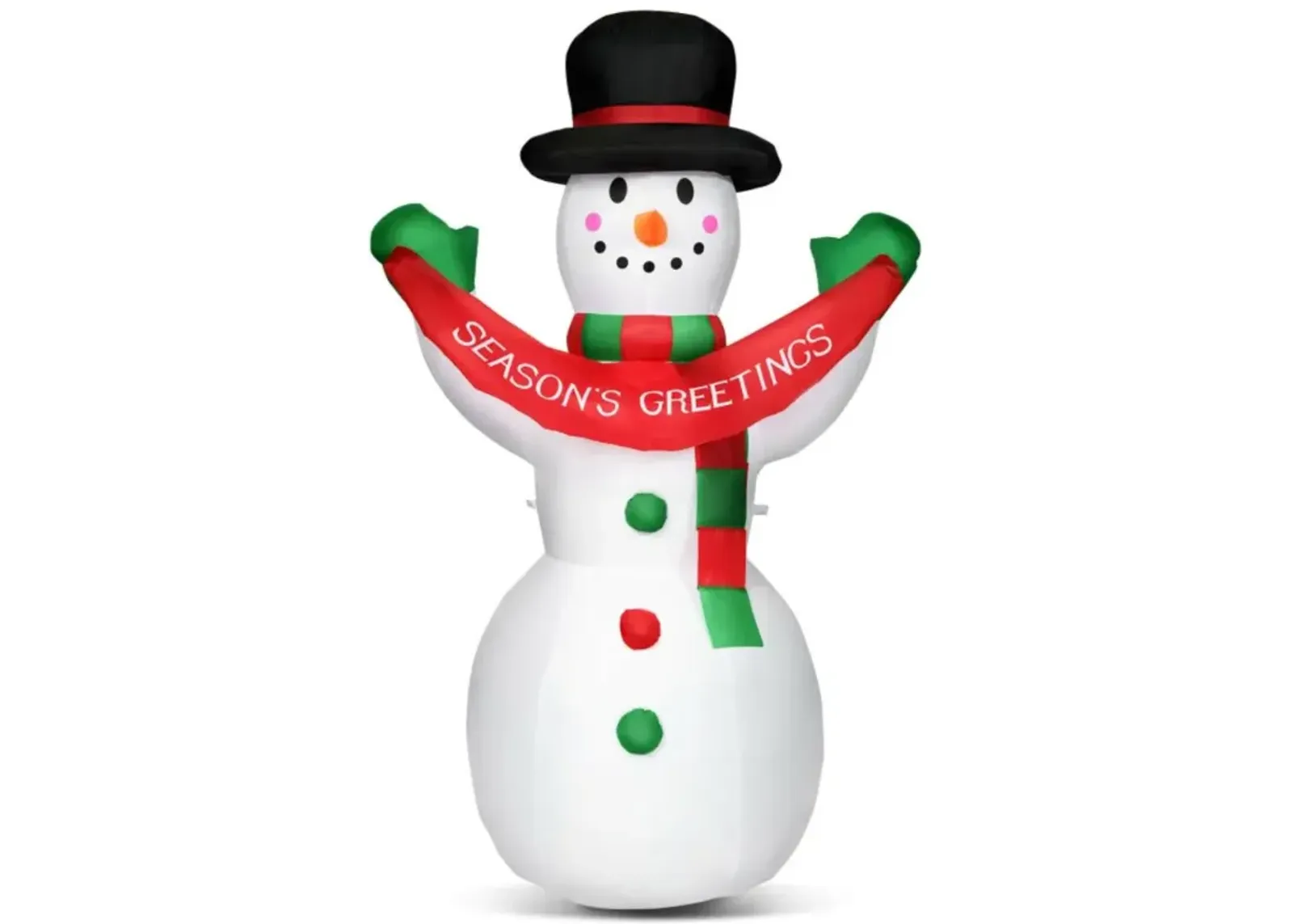 Hivvago 6 Feet Inflatable Christmas Snowman with LED Lights Blow Up Outdoor Yard Decoration