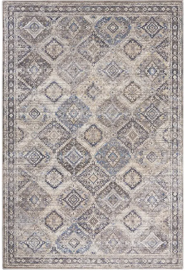 Machine Washable Series 1 SR103 Ivory 6' x 9' Rug