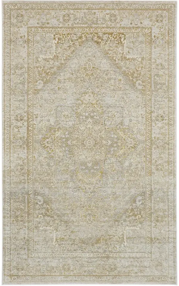 Aura 3734F Ivory/Gold 5' x 7' Rug