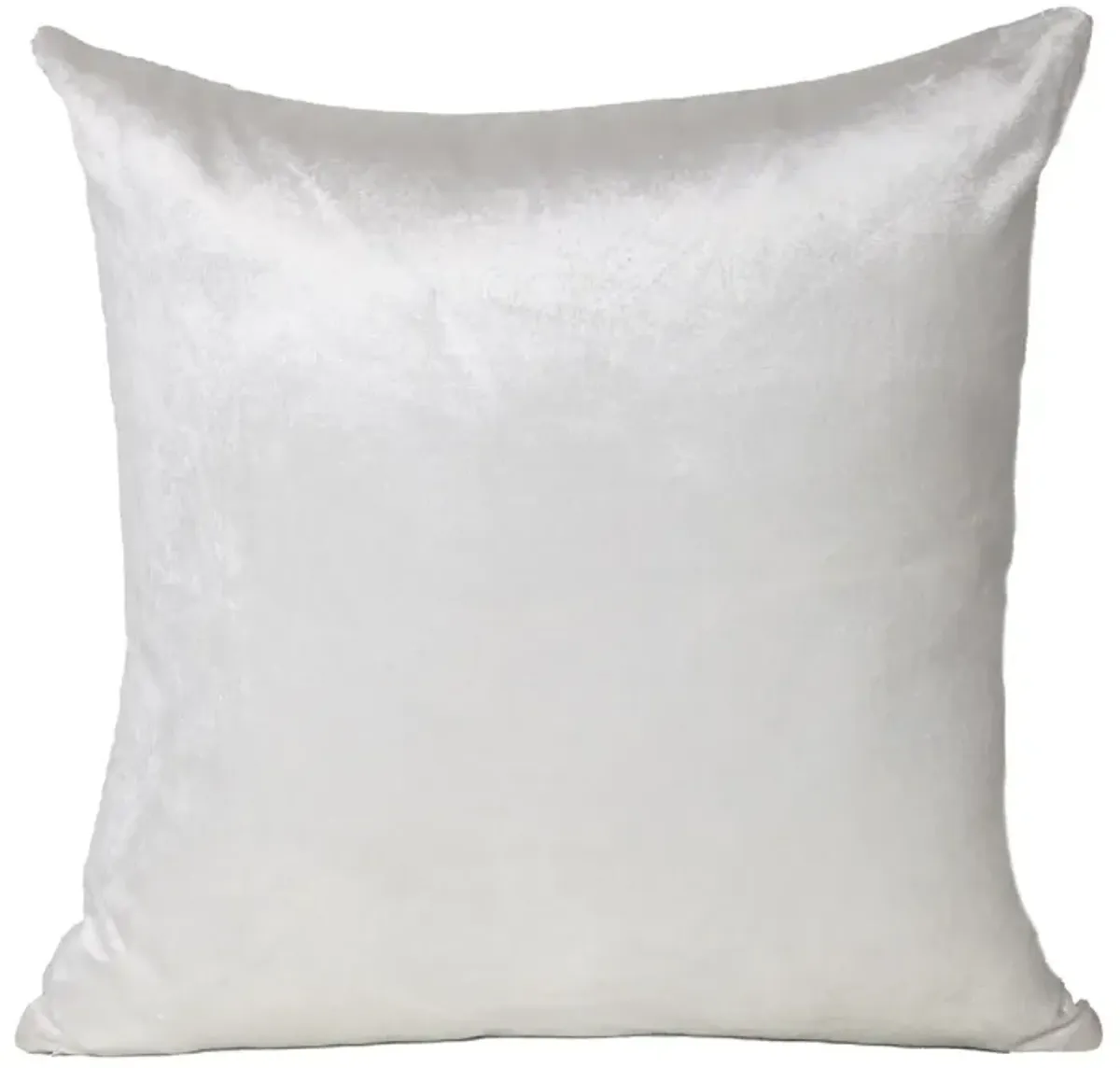 18" Solid White Square Polyester Filled Throw Pillow