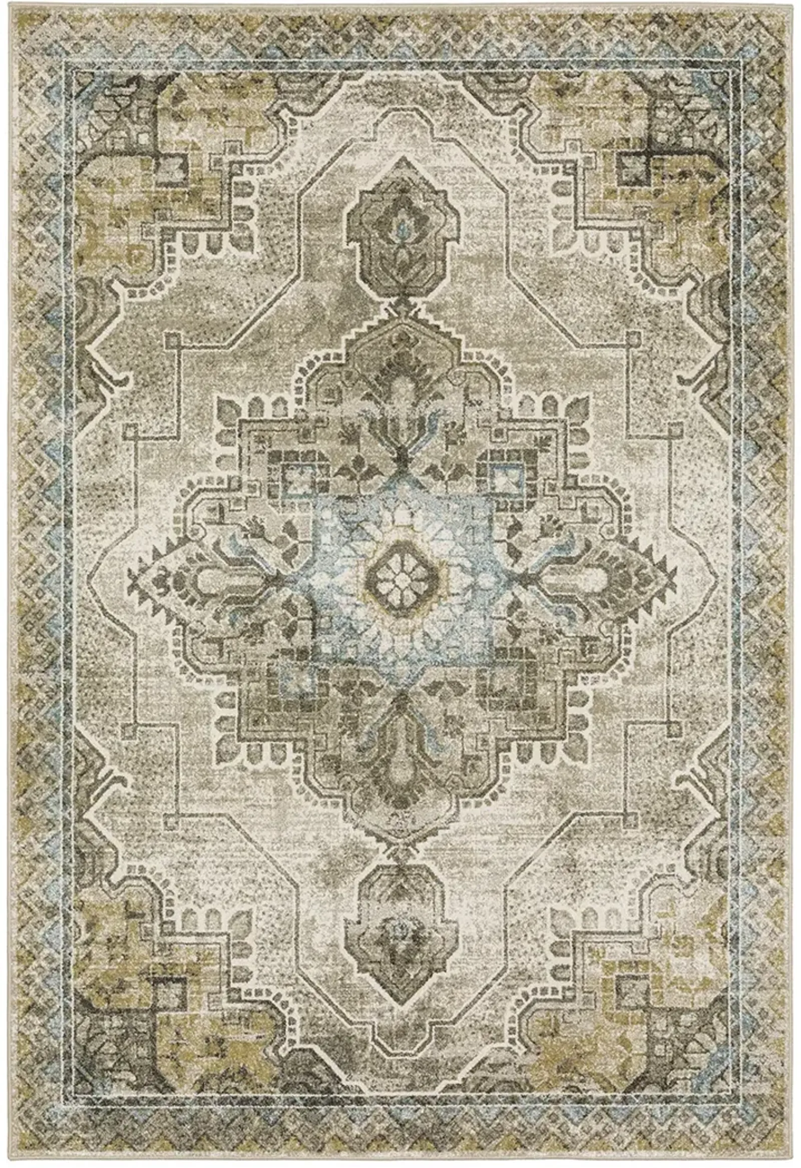 Venice 5'3" x 7'3" Grey Rug