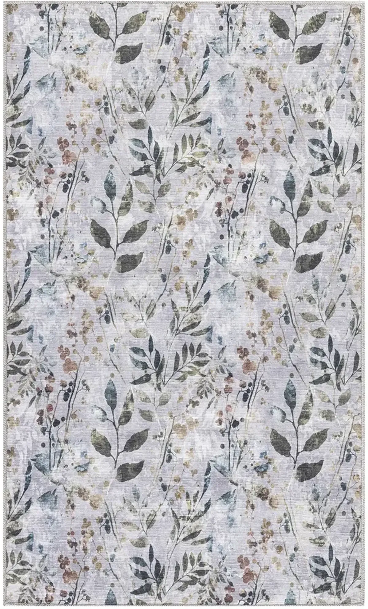 Nourison Washables NWB05 Gray/Multicolor 3' x 5' Rug