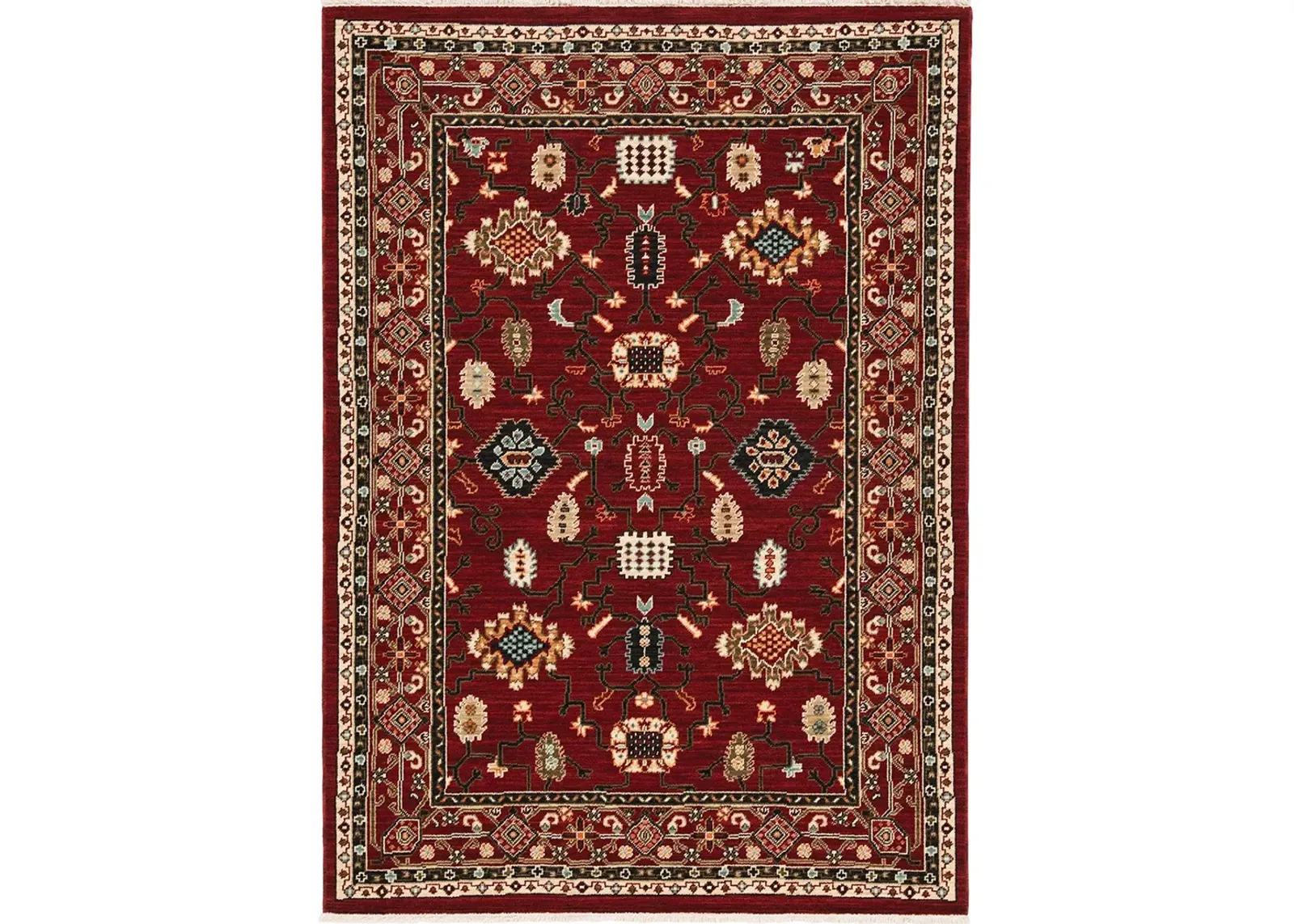 Lilihan 9'10" x 12'10" Red Rug