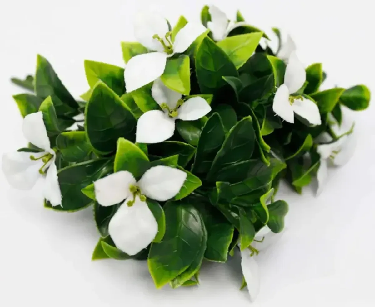 Artificial White Bougainvillea Flower Stem 12" (Living Wall Insert)