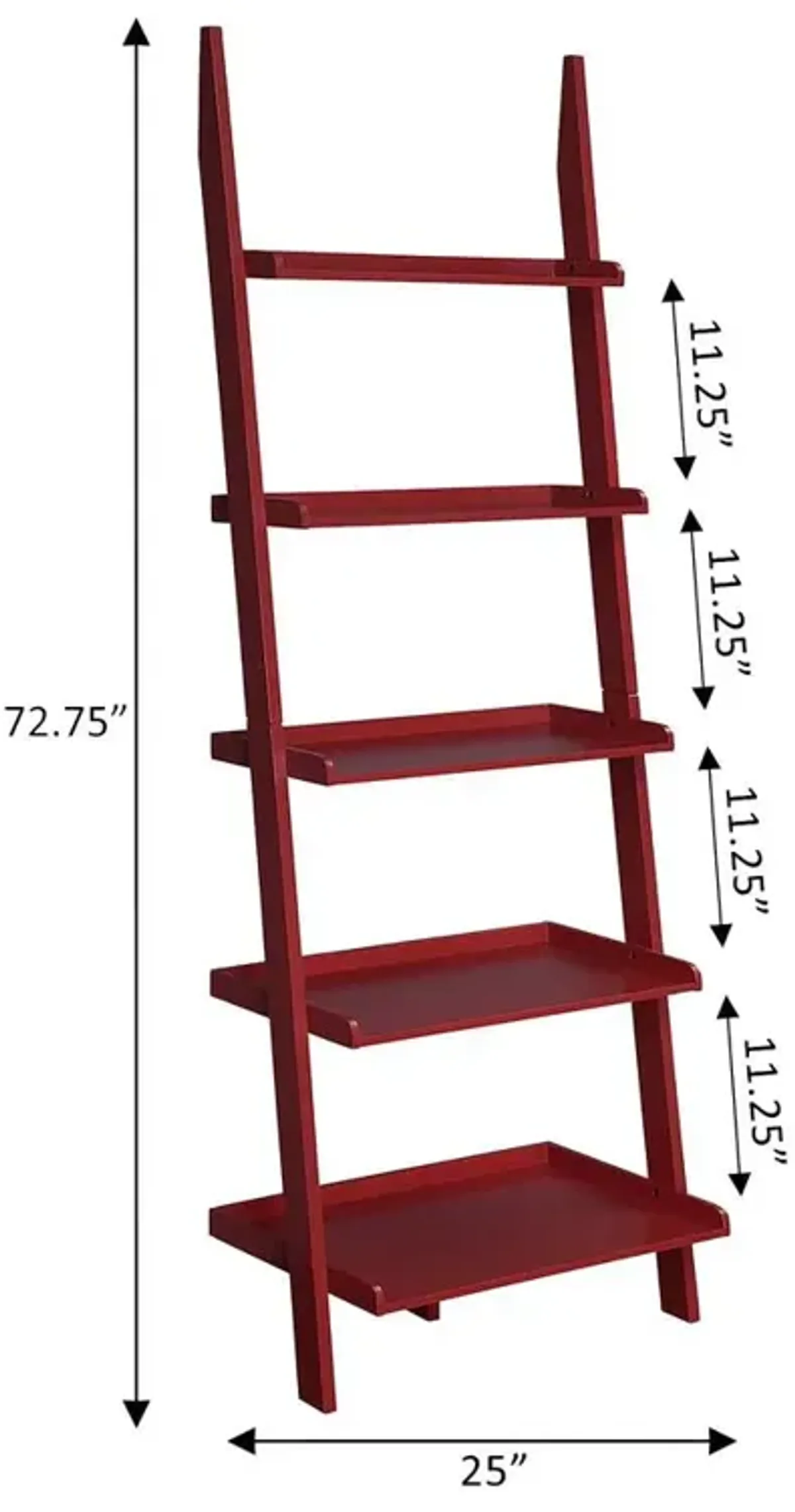 Convience Concept, Inc. American Heritage Bookshelf Ladder