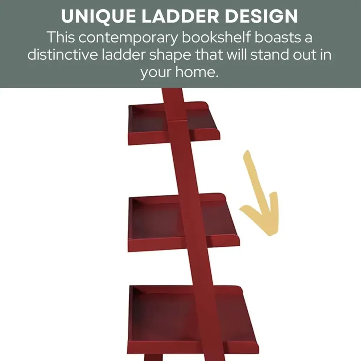 Convience Concept, Inc. American Heritage Bookshelf Ladder