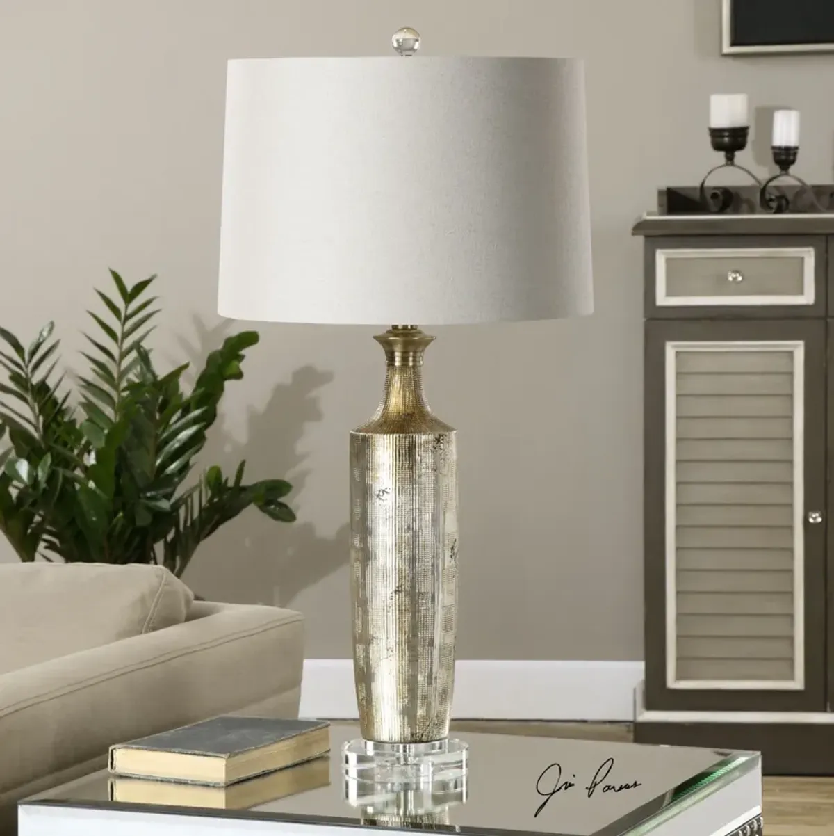 Uttermost Valdieri Metallic Bronze Lamp