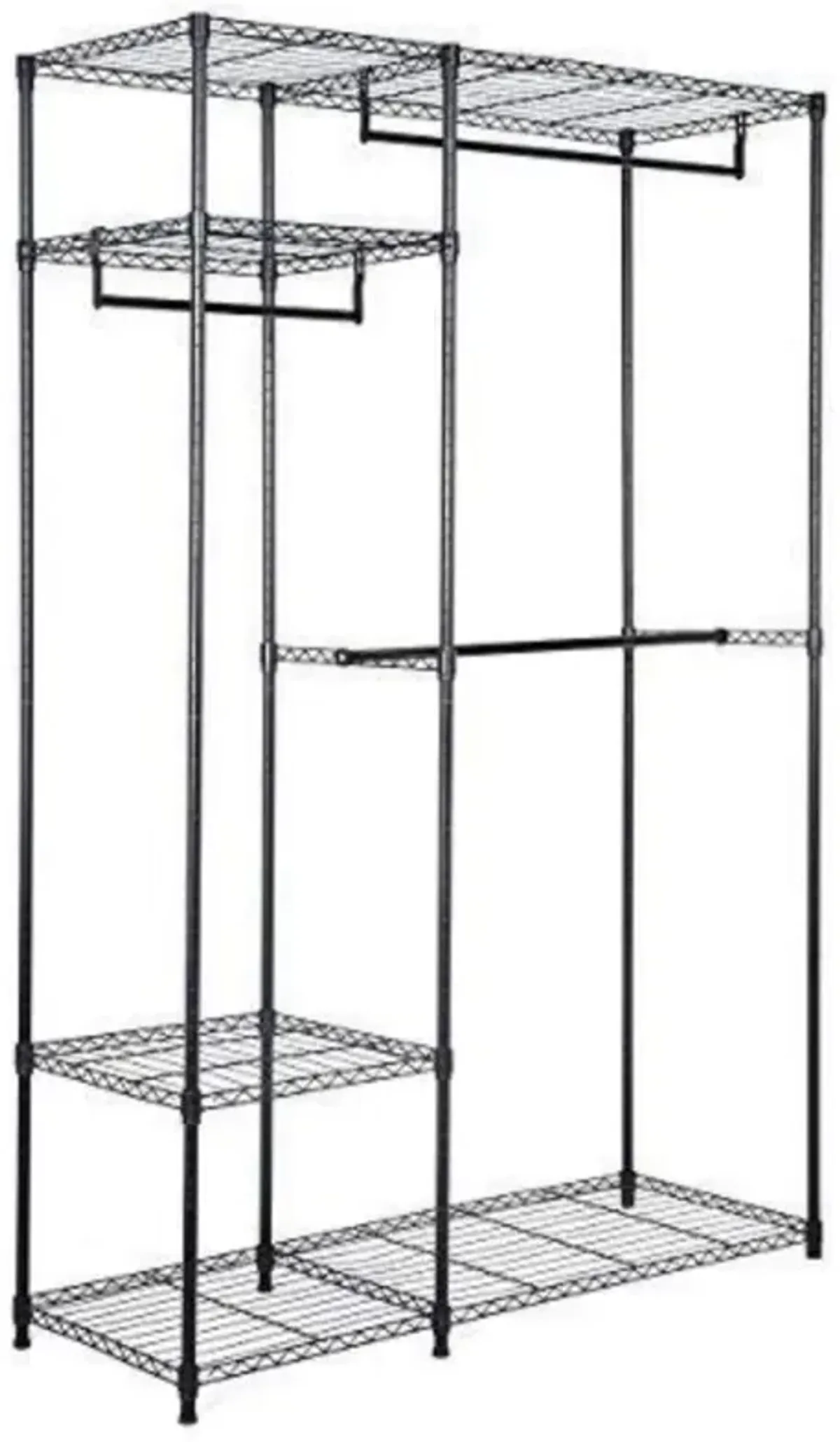 Portable Steel Closet Hanger Storage Rack Organizer