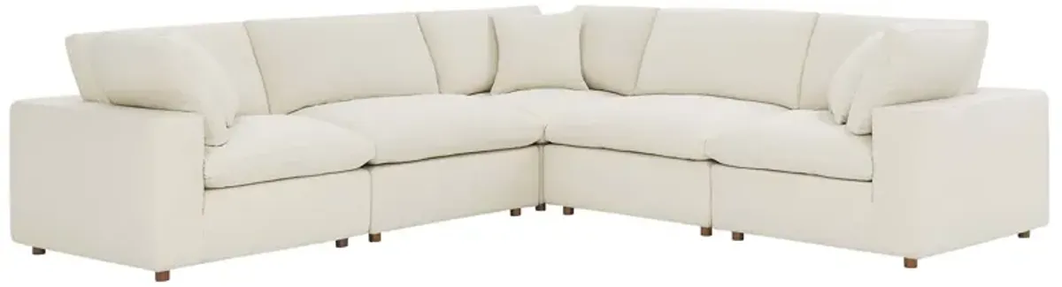 Commix Down Filled Overstuffed 5 Piece 5-Piece Sectional Sofa