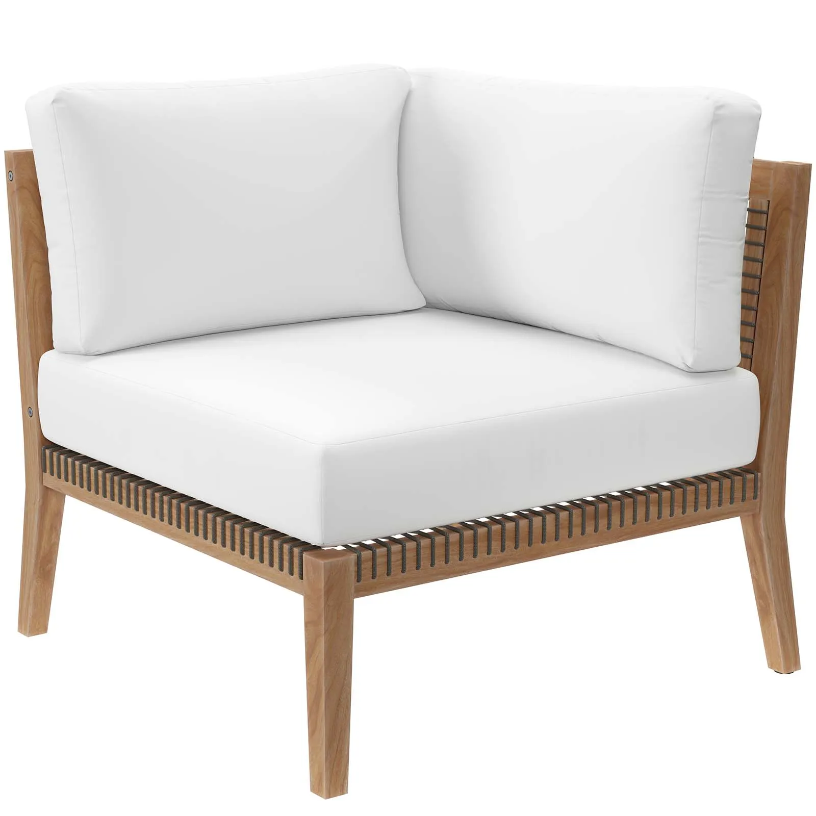 Modway - Clearwater Outdoor Patio Teak Wood Sofa