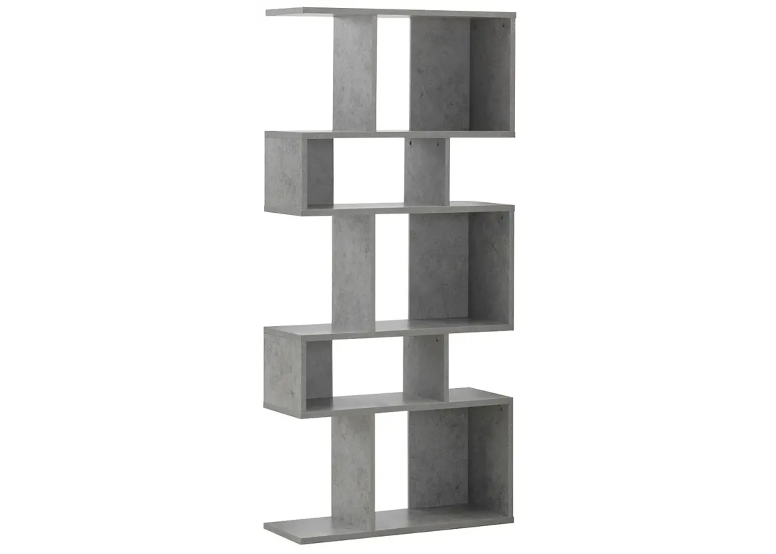 5 Cubes Ladder Shelf Corner Bookshelf Display Rack Bookcase