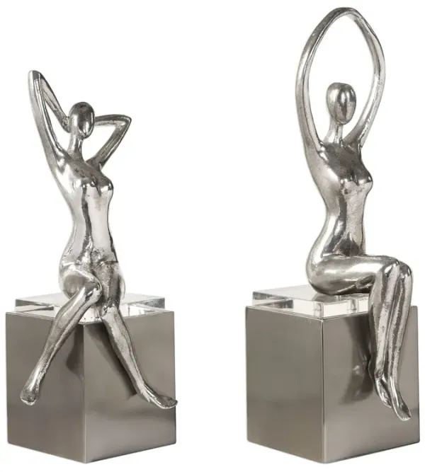 Uttermost Jaylene Silver Sculptures, S/2