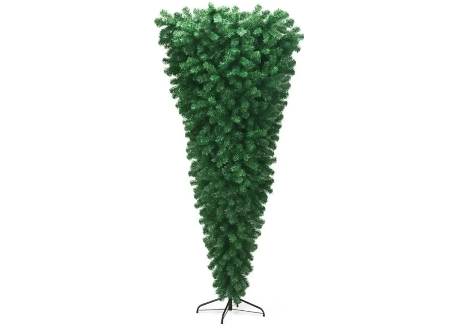 Hivvago 7 Feet Unlit Upside Down Artificial Christmas Tree