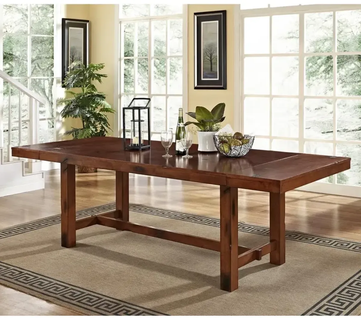 Belen Kox Rustic Oak Extendable Dining Table - Harvest, Belen Kox