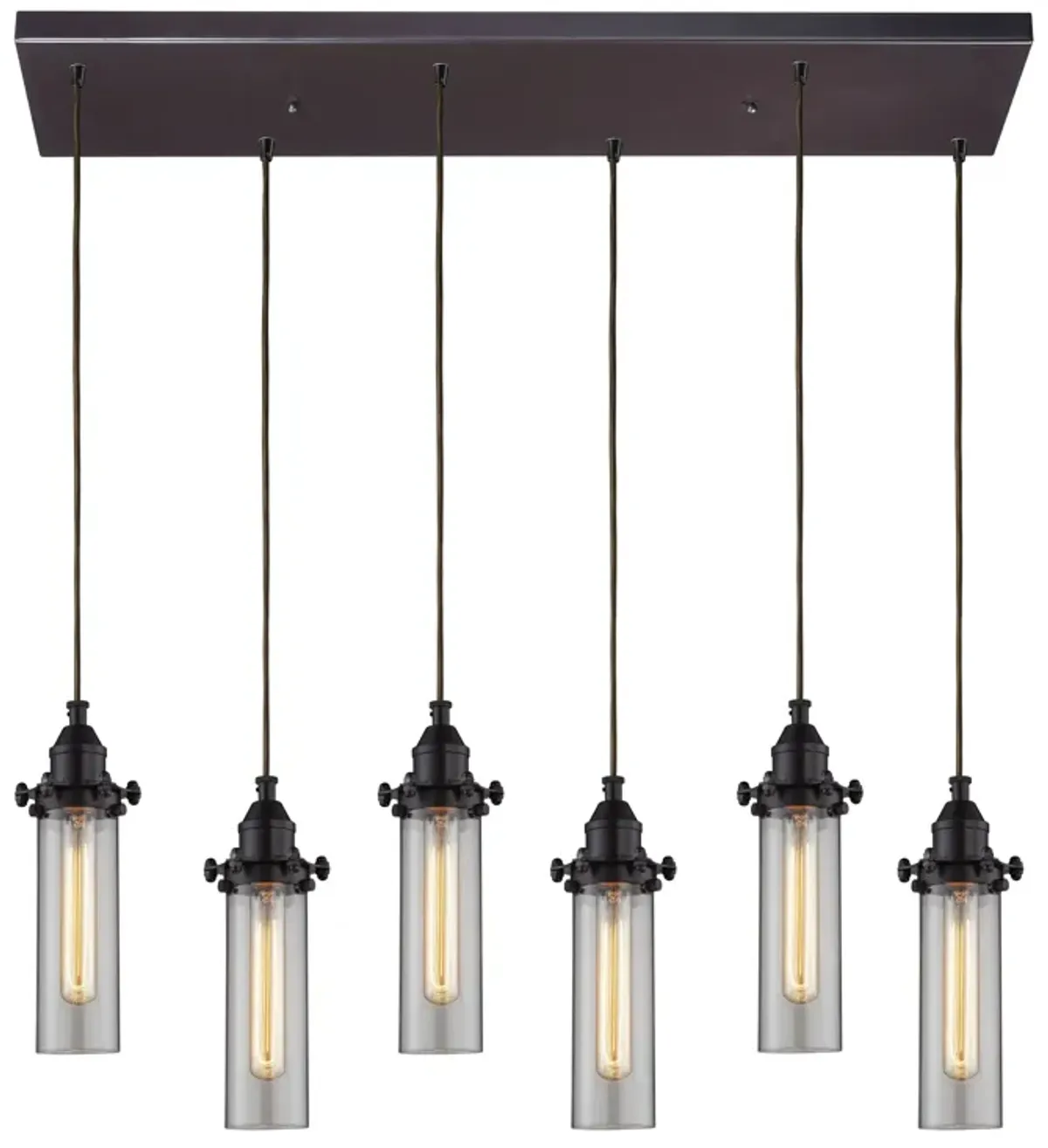 Fulton 30" Wide Mini Pendant - Clear Glass