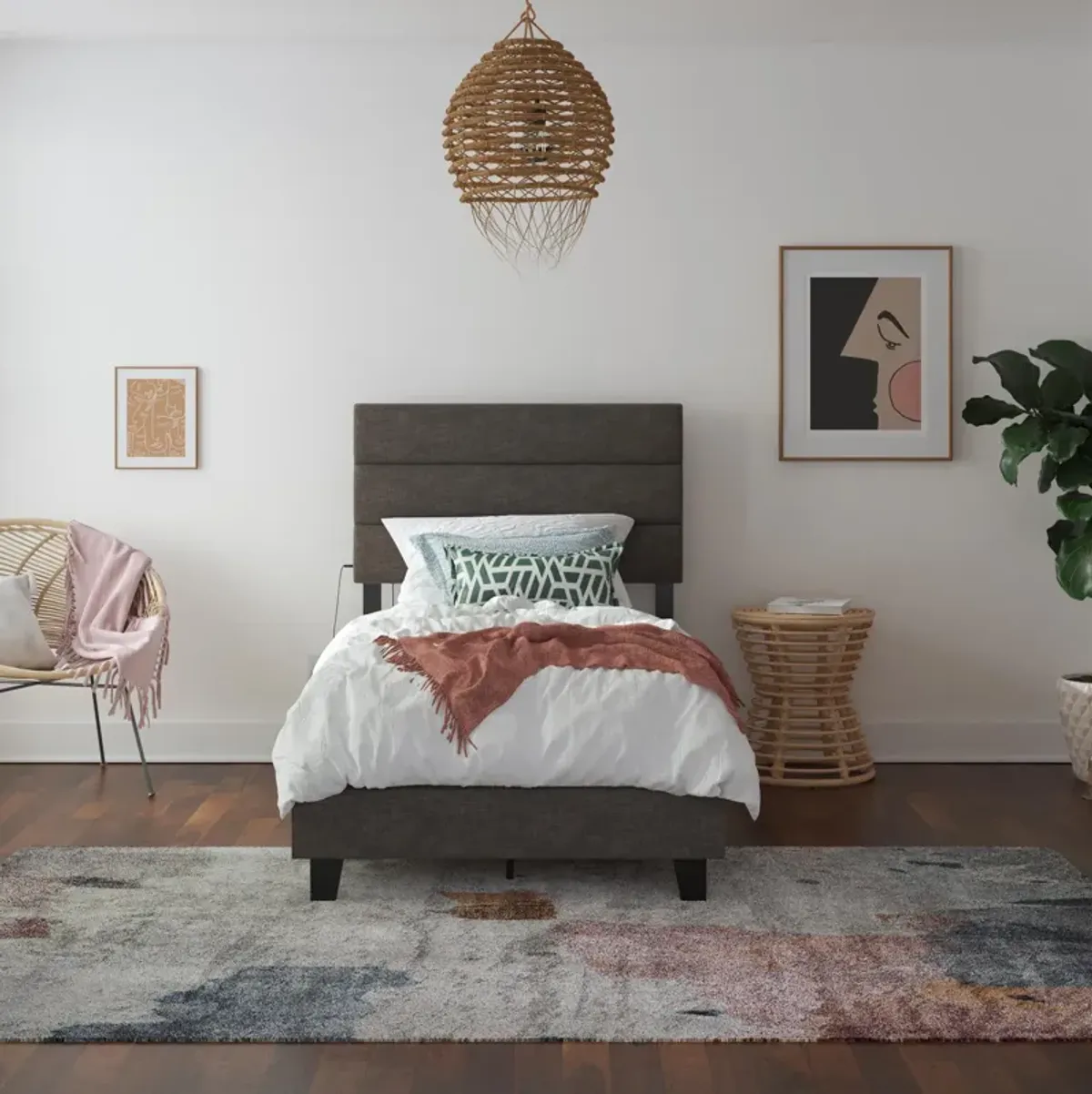 Paloma Upholstered Bed with USB