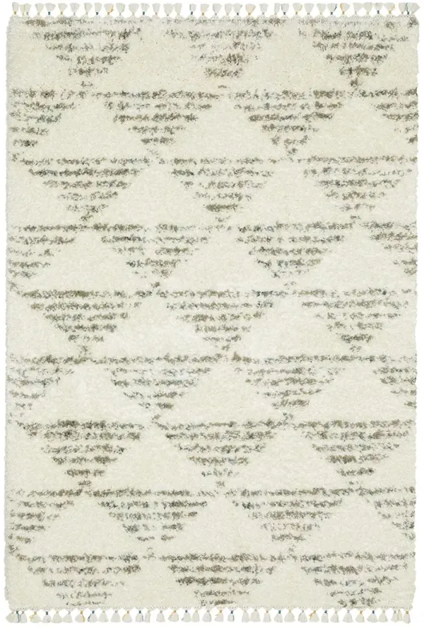 Axis 6'7" x 9'6" Ivory Rug