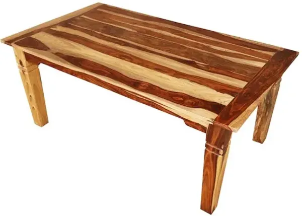 Porter Designs Taos Solid Sheesham Wood 72 Rectangular Dining Table, Natural