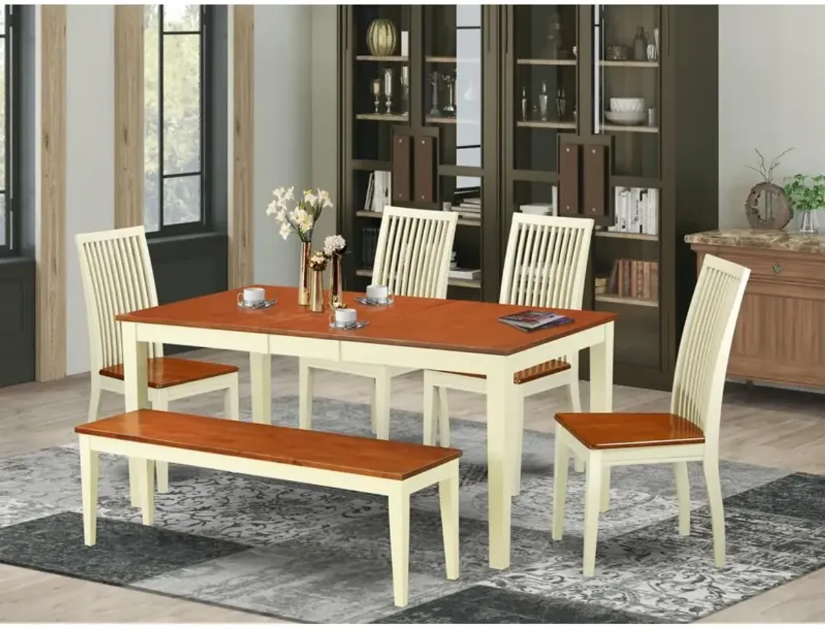 Dining Room Set Buttermilk & Cherry