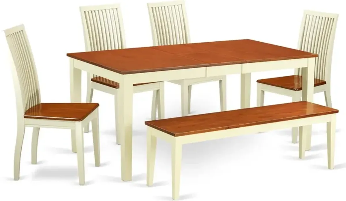 Dining Room Set Buttermilk & Cherry