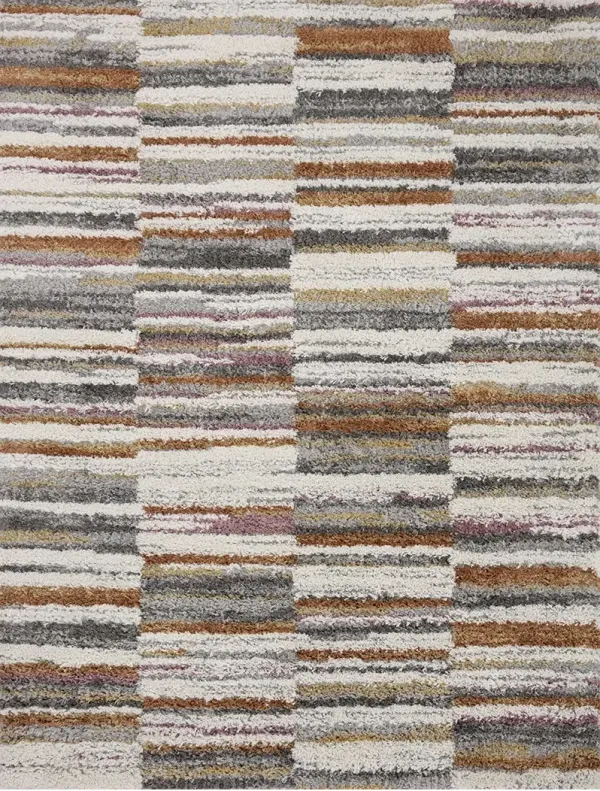 Levitt LEV03 Ivory/Sunset 7'10" x 10' Rug