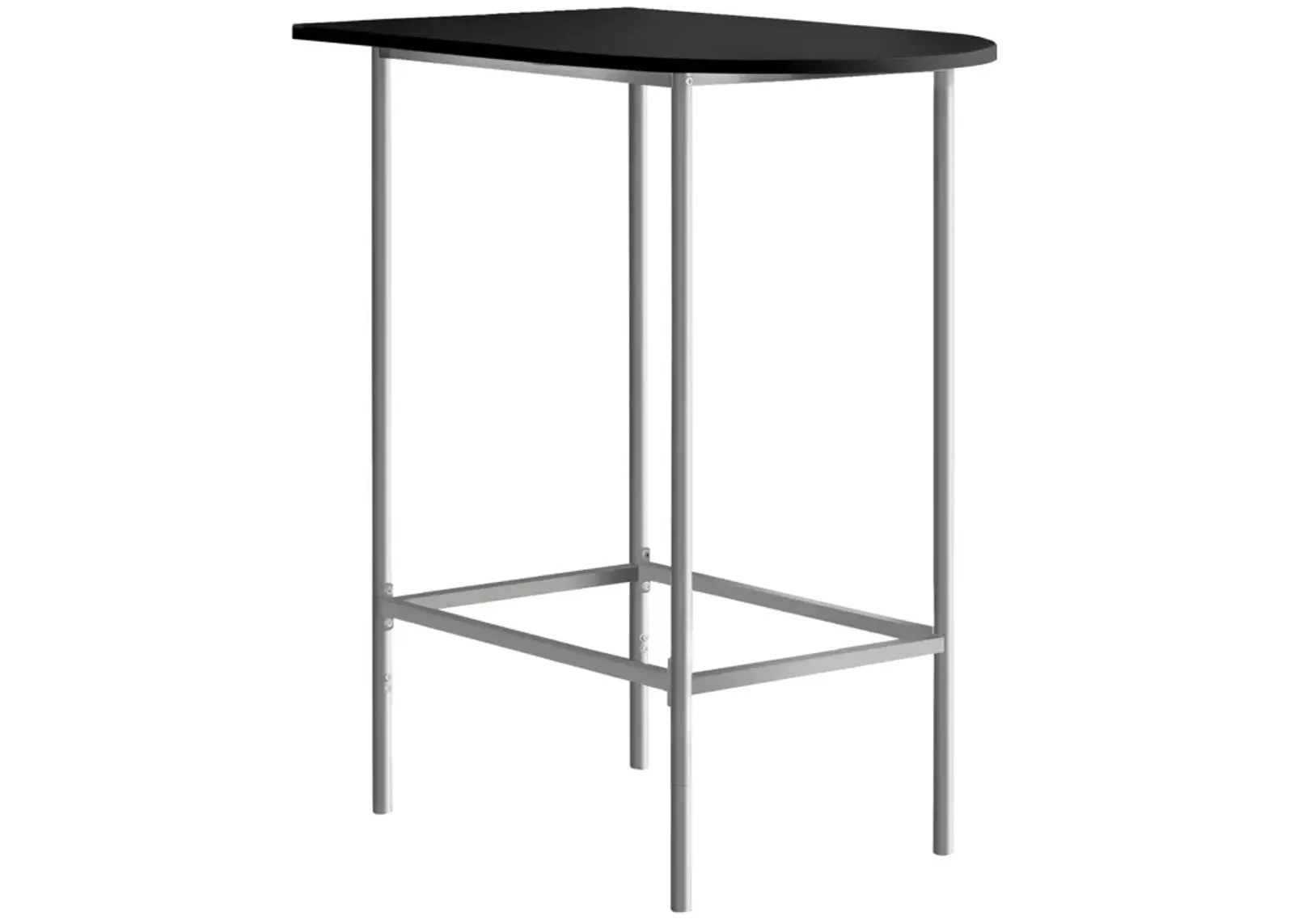 Monarch Specialties I 2335 Home Bar, Bar Table, Bar Height, Pub, 36" Rectangular, Small, Kitchen, Metal, Laminate, Black, Grey, Contemporary, Modern