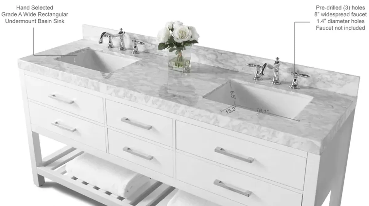 Elizabeth 72 in. Bath Vanity Set