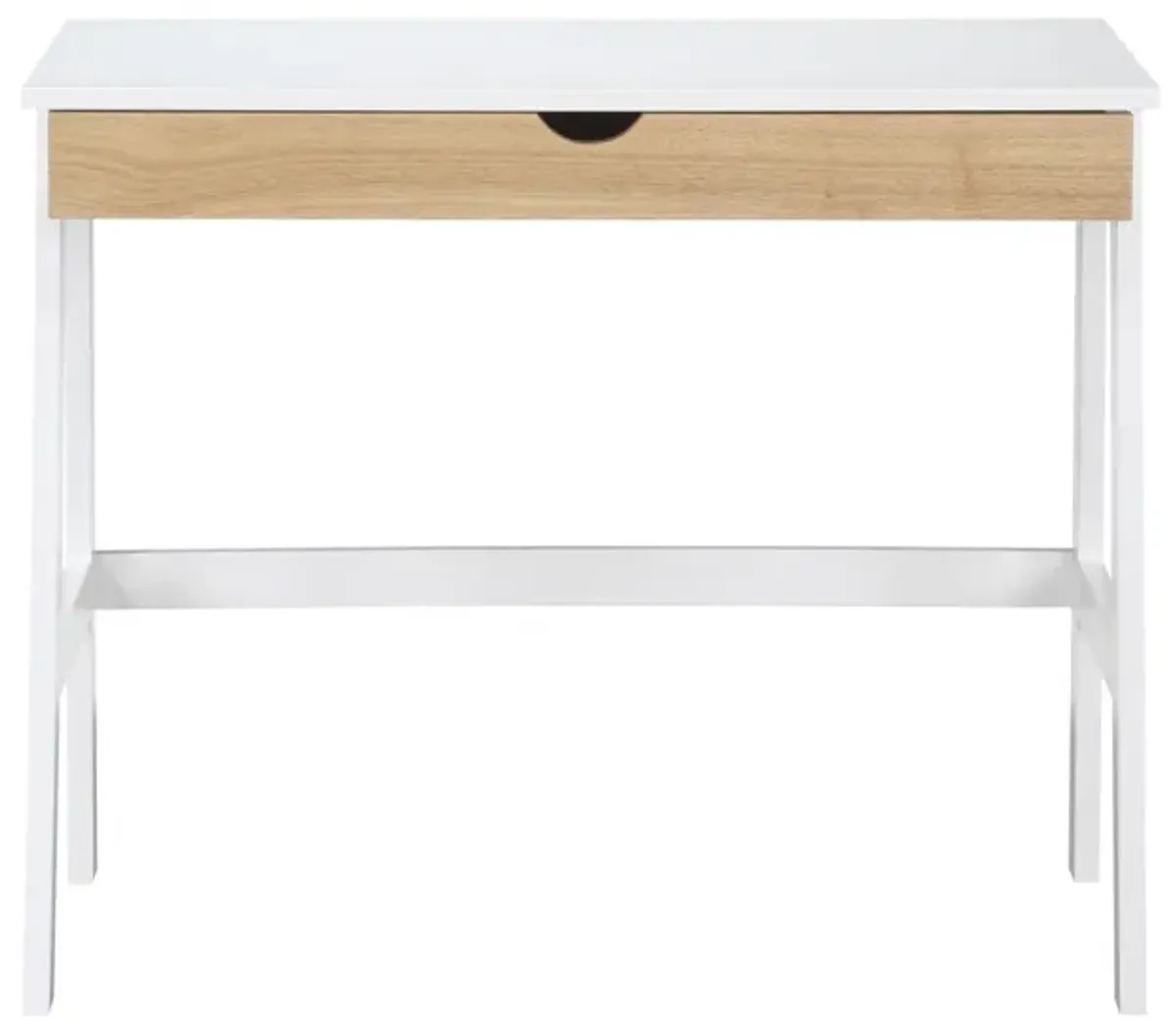 Hilton Desk In White/Natural