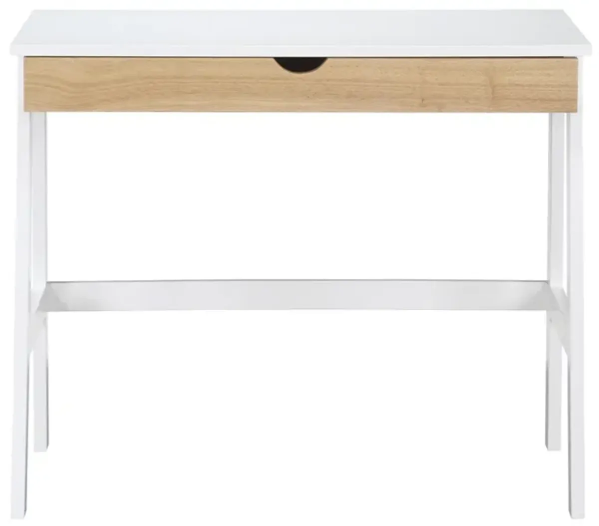 Hilton Desk In White/Natural