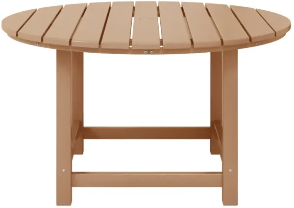 WestinTrends Kids Outdoor Patio Furniture HDPE Round Dining Table