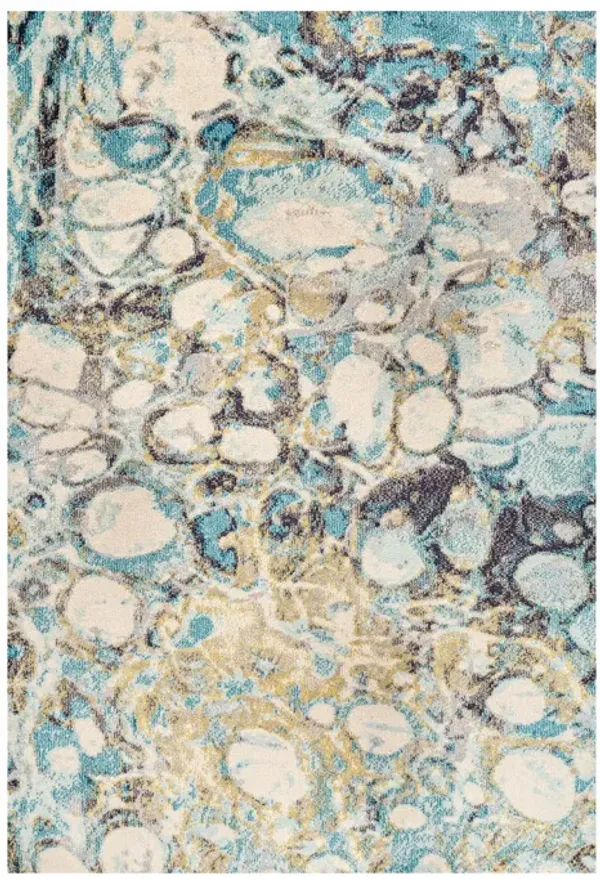 Pebble Marbled Abstract Area Rug