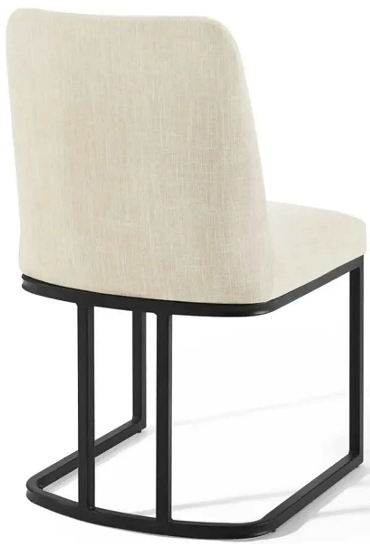 Amplify Sled Base Upholstered Fabric Dining Side Chair-Benzara