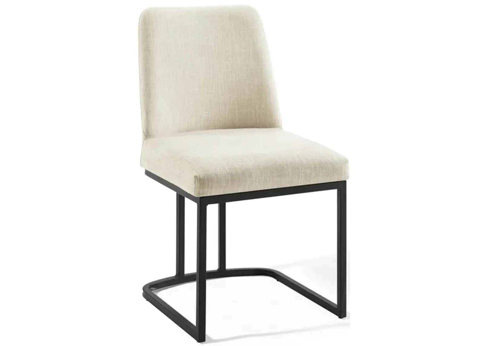 Amplify Sled Base Upholstered Fabric Dining Side Chair-Benzara