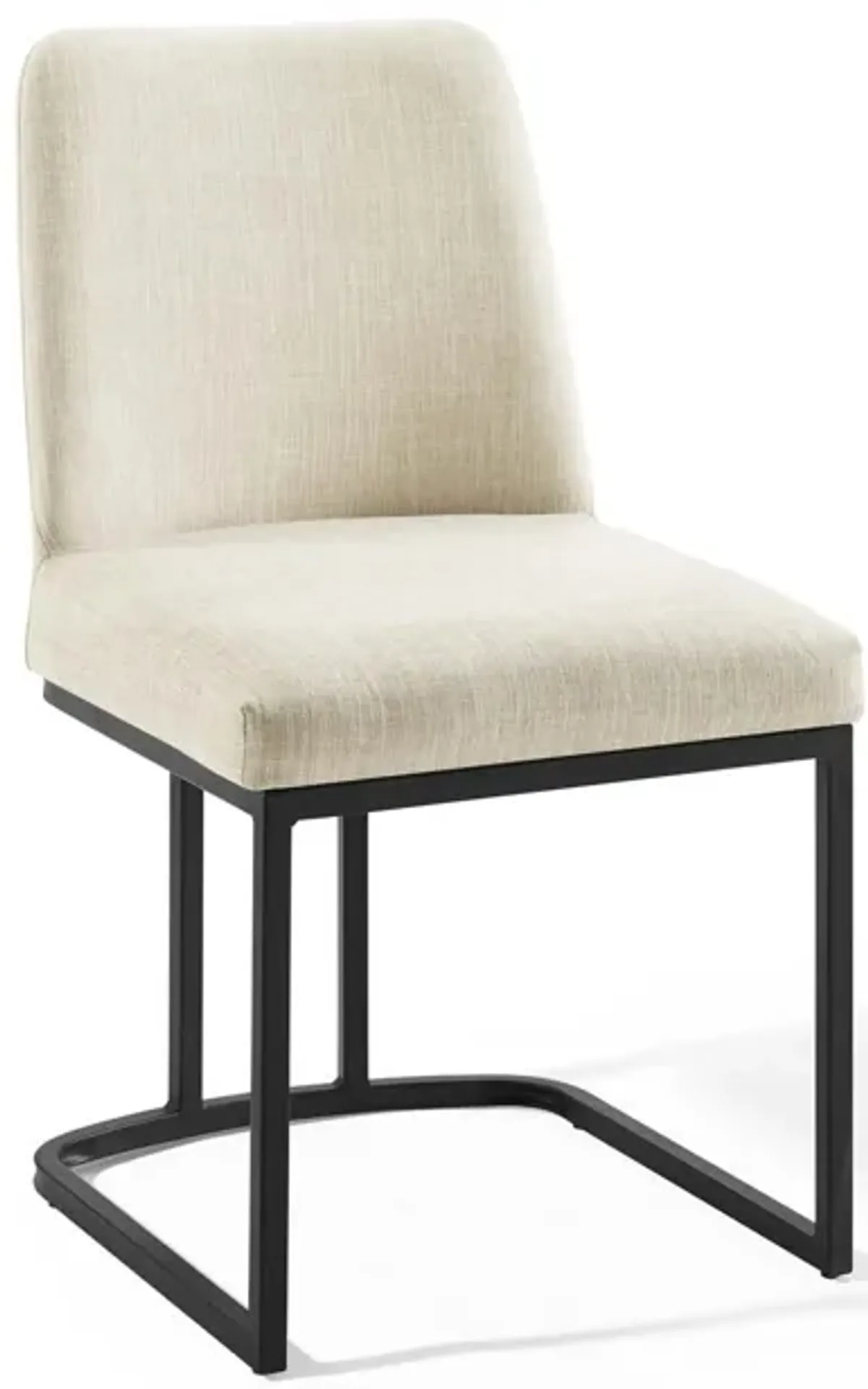 Amplify Sled Base Upholstered Fabric Dining Side Chair-Benzara