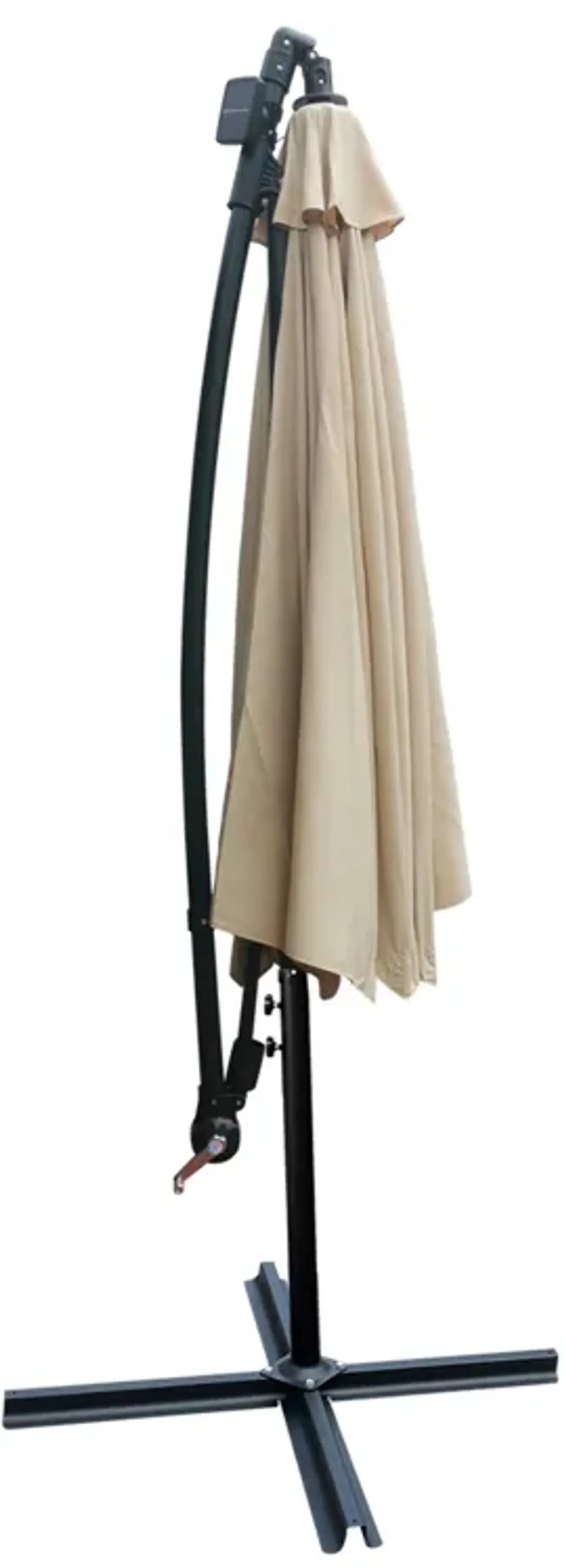 Streamdale 10FT Solar-Powered LED Outdoor Patio Umbrella - Waterproof & Lighted