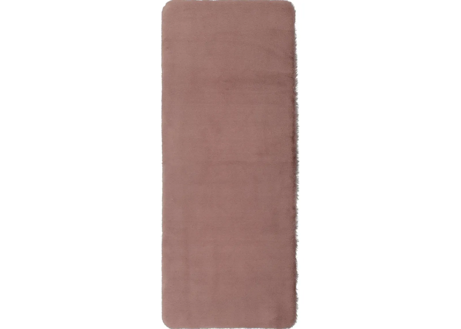 Lavish Plush Mauve 2' 3" x 3' 9" Bath Mat