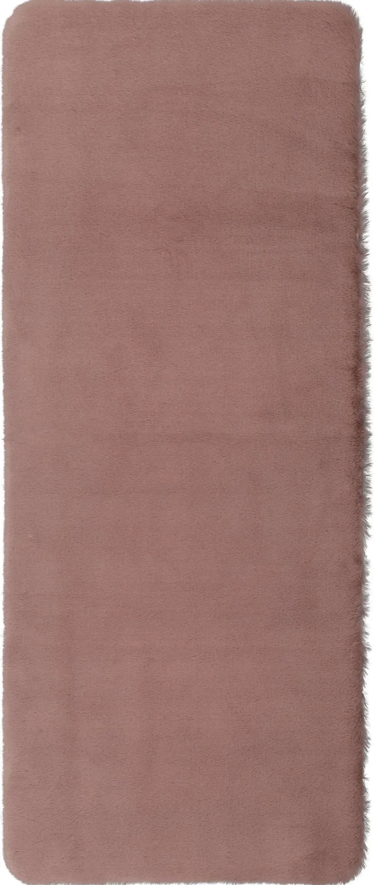 Lavish Plush Mauve 2' 3" x 3' 9" Bath Mat