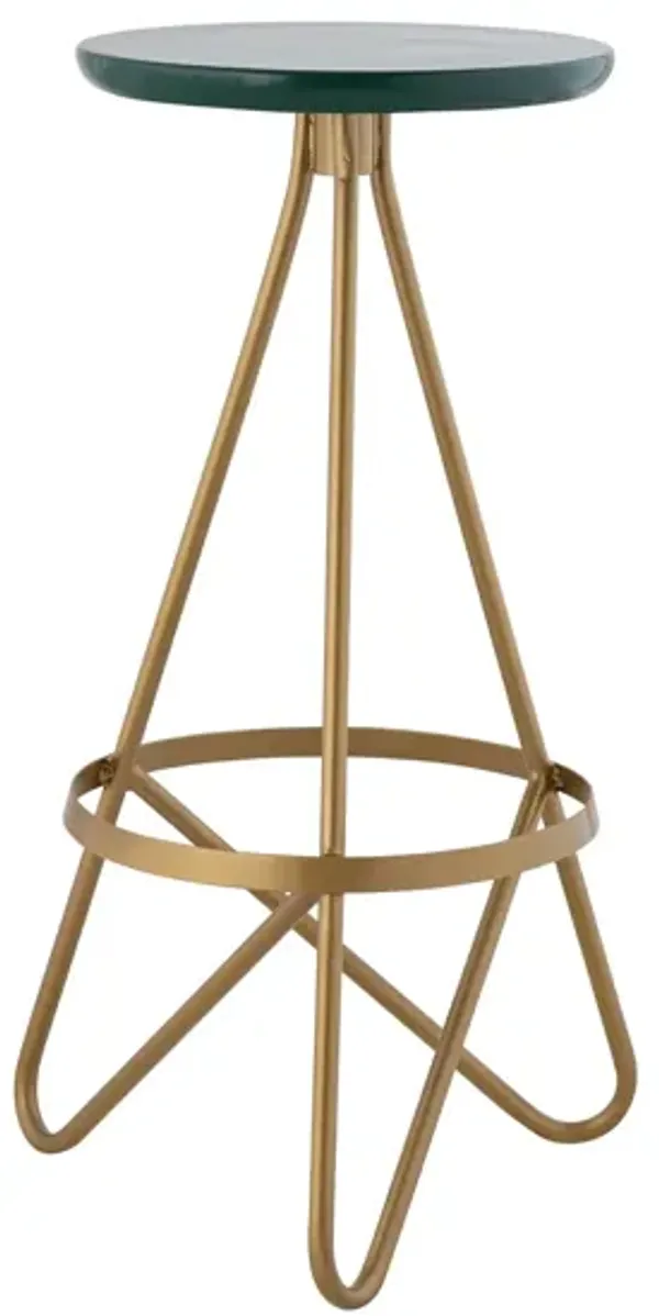 Spiroa Modern Industrial Metal Backless Circular Bar Stool