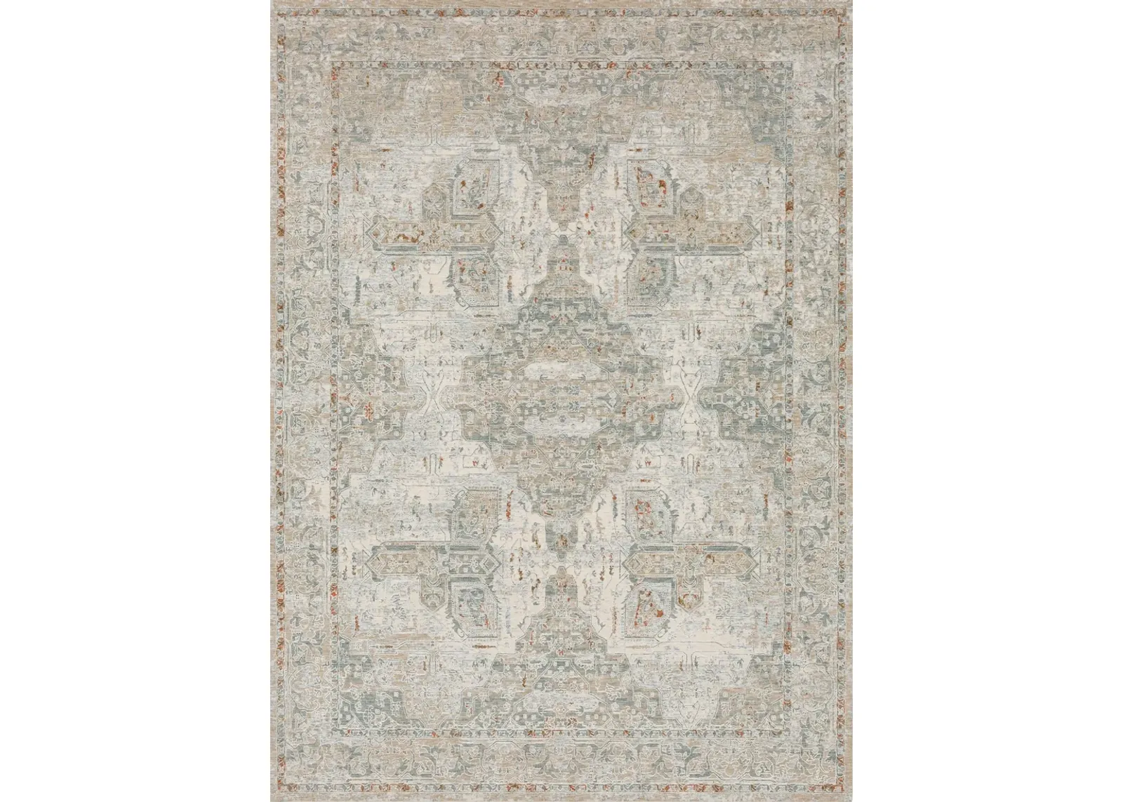 Solitude Via Salaria Cream Beige 2' 7" X 7' 3" Rug