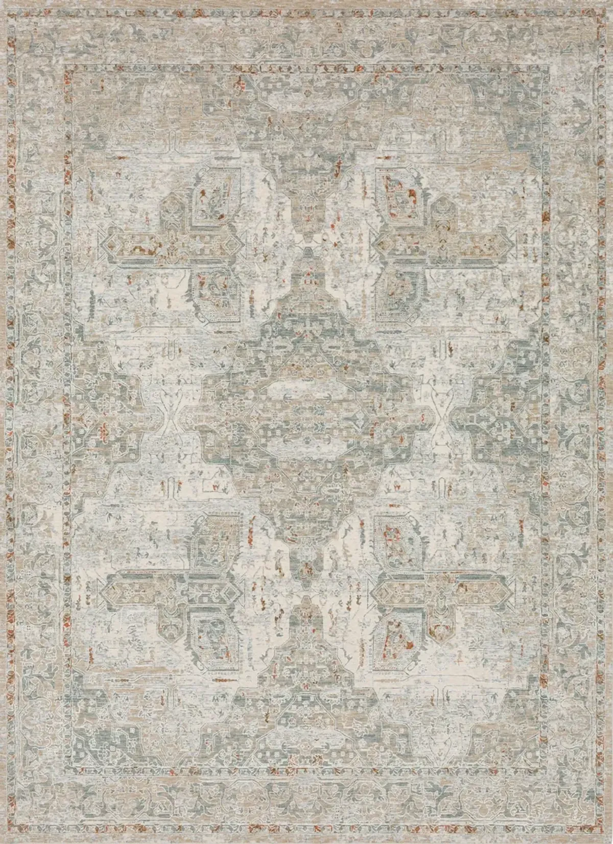 Solitude Via Salaria Cream Beige 2' 7" X 7' 3" Rug