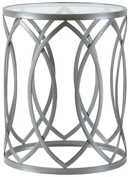 Belen Kox Modern Metal Eyelet Accent Table, Belen Kox